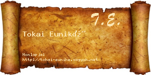 Tokai Euniké névjegykártya